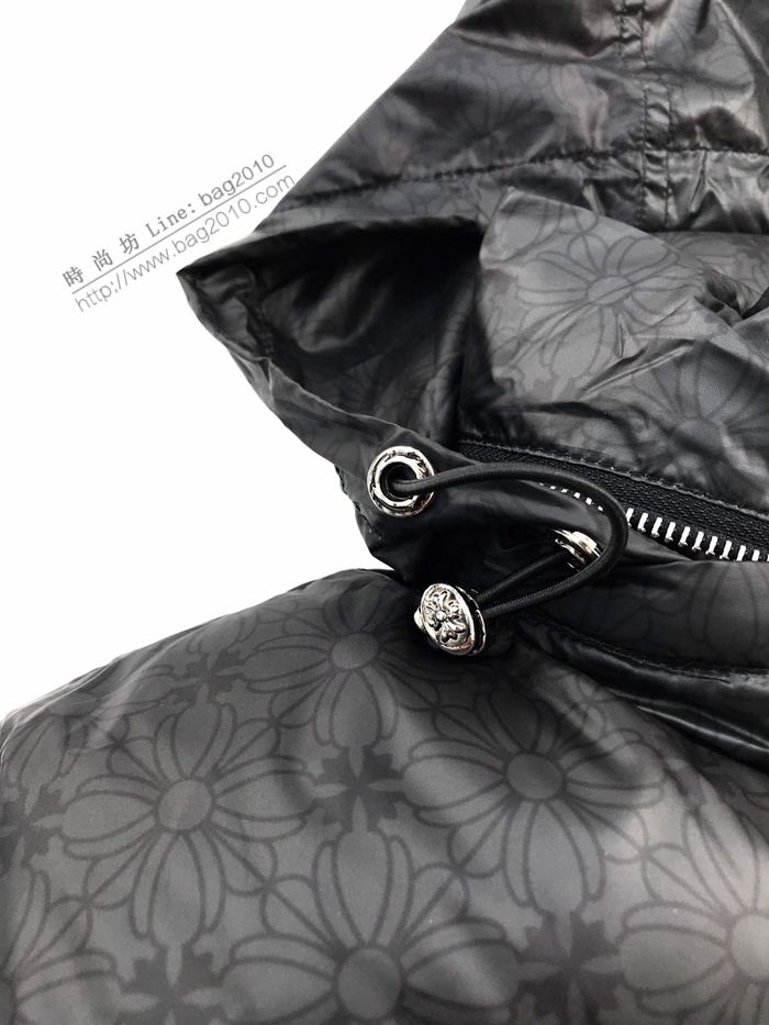 Chrome Hearts男裝 克羅心秋冬新款標誌logo印花羽絨服馬甲  ydi3080